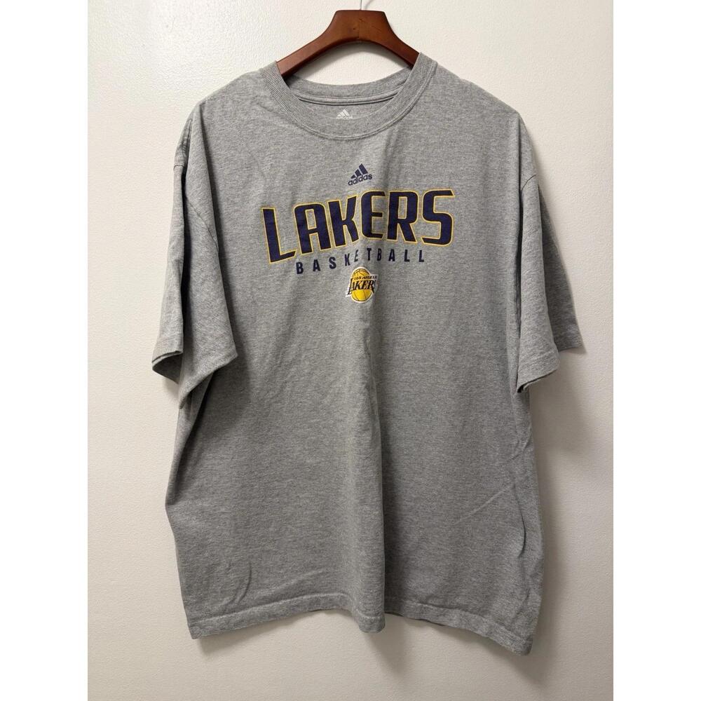 Los Angeles Lakers Gray T Shirt Mens 2Xl Nba Basketball Lal